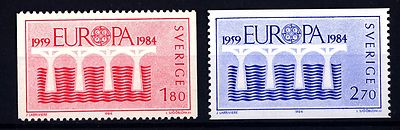 SCHWEDEN - SCHWEDEN - 1984 - Europa - 25 Jahre C.E.P.T.