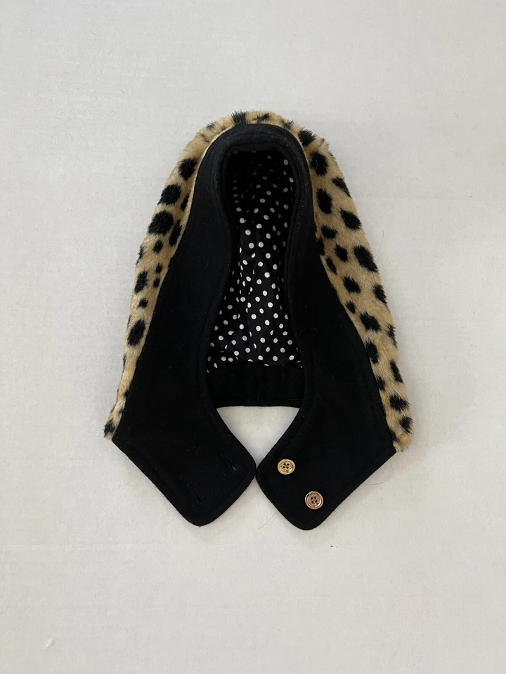 JUICY COUTURE Girls Cheetah Print 2-Pc Cape Coat & Bonnet Sz 2/3 - Image 4 of 4