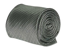 Frederick Thomas dark green and white herringbone classic necktie