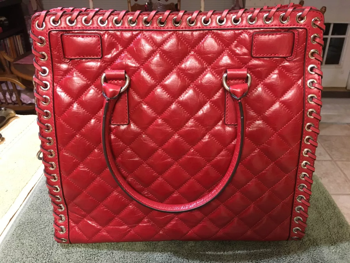 Michael kors hamilton quilted tote cheap