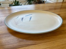 Vintage Denby Greenwheat 32 cm stoneware oval serving platter