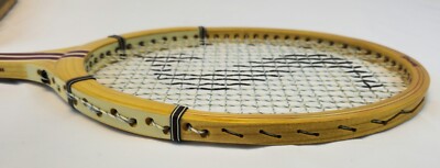 ANCIENNE RAQUETTE TENNIS bois années 30 cordage boyau EUR 19,00