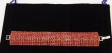 Red Austrian Crystal Multi Strand Bracelet (Size -18 Cms)