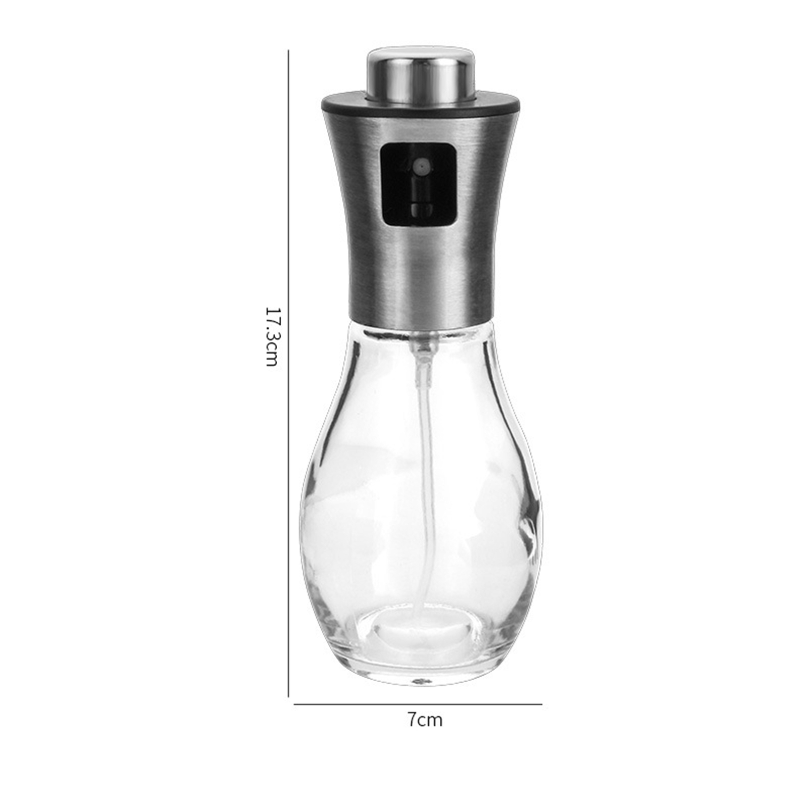 Oil Sprayer Transparent Store Press Type Oil Storage Container Easy to