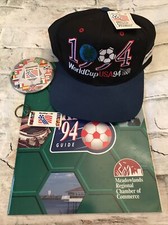 1994 World Cup Team USA Twins Enterprise Snapback Cap Hat, Pin, Guide, Key-chain
