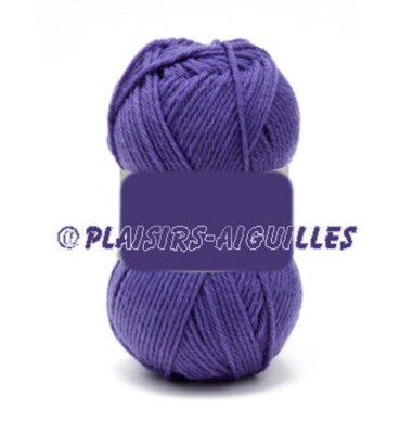 Lot De 8 Pelotes De Laine Phildar Lavande - Acrylique, Taille Aiguille 3.5