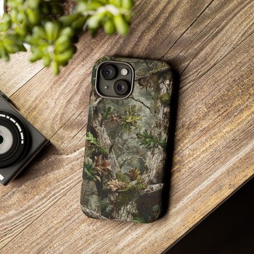 Pour iPhone | Samsung Galaxy | Coque téléphone Pixel - Feuilles de chêne mousse chasse camouflage - Photo 59 sur 255