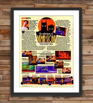 The Adventures Of Batman & Robin SNES Glossy Review Poster Unframed G2980