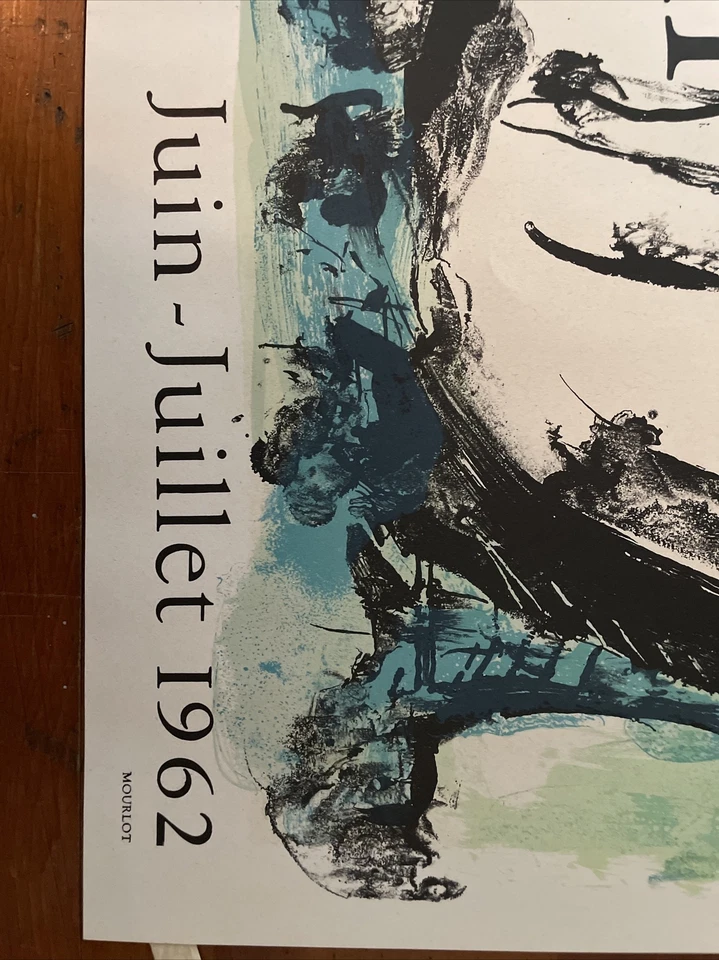 Cartel de exposición Marc Chagall, "Oiseau Vert" - Galerie Maeght 1962 Foto 2 de 4