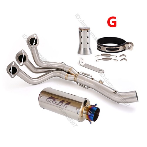 For Yamaha MT-09 Tracer 900 2015-2020 Header Exhaust System Pipe + Tips Muffler - Bild 10 von 15