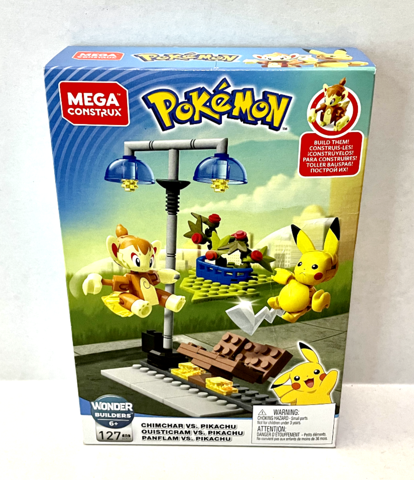 MEGA Construx Battle Pack Pokemon Chimchar vs Pikachu (GCN12