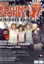 ROLLING STONES 2006 U.K.TOUR DATE HANDBILL