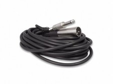 25 Foot Xlr Male 3 Pin To 1/4" Mono Microphone Cable Unbalanc