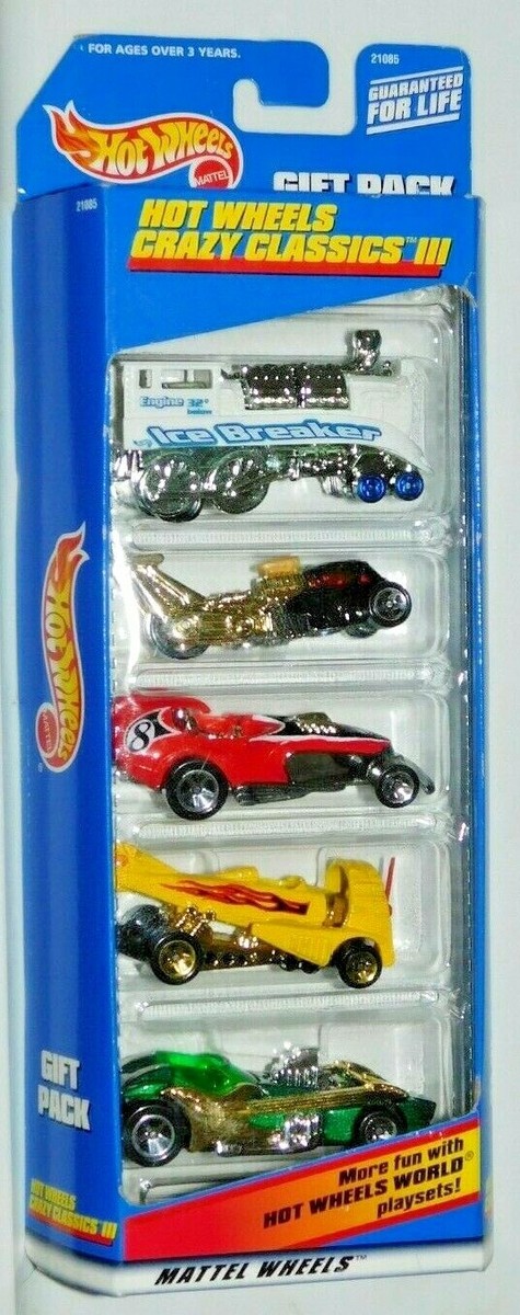 HOT WHEELS CRAZY CLASSICS 3 5 CAR GIFT PACK | eBay
