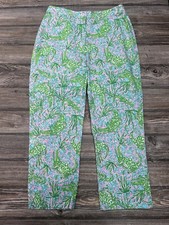 VTG Lilly Pulitzer Rare HTF See You Later Alligator Crop Pants Resort Chic SZ 4
