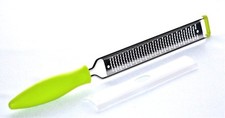 Stainless Steel Citrus Cheese Zester Grater Green Handle or Carrot Spiral Maker