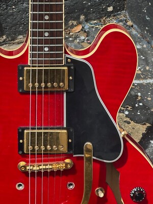 1997 Gibson ES-335 Dot Neck Reissue special flamey Cherry w/Gold
