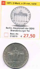 5 Mark DDR Gedenkmünze Hauptstadt Berlin