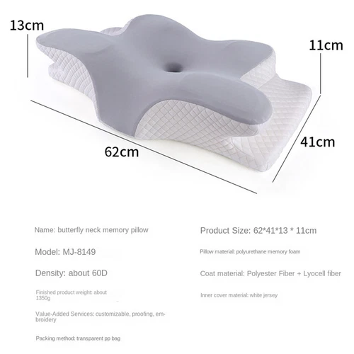 Contour Memory Foam Pillow for Cervical Neck Shoulder Pain Relief Orthopedic - Picture 13 of 16