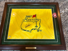 Arnold Palmer Autographed 2007 Master Flag COA Global Authentics