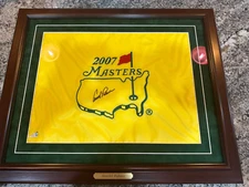Arnold Palmer Autographed 2007 Master Flag COA Global Authentics