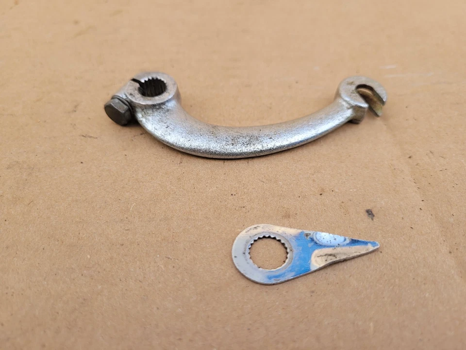 1974 1975 1976 Kawasaki KX125 KX 125 Front Brake Plate Actuator Lever - Imagem 3 de 4