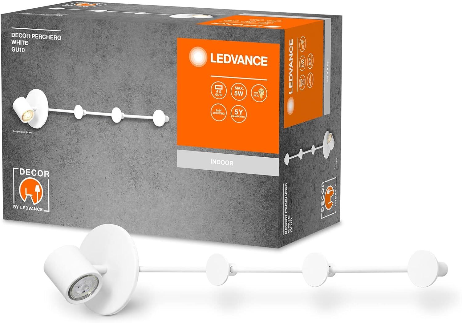 Цоколь Ledvance DECOR Perchero Garderobenhaken 765mm GU10 3000K Kleiderhaken 7290₽