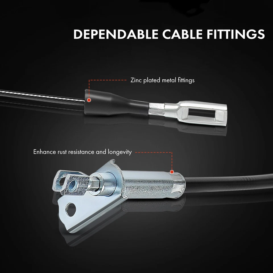 Cable freno aparcamiento trasero izquierdo/derecho mercedes-benz 190d 190e 300d e300 e500 Foto 4 de 4