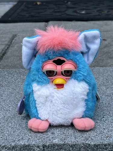 Furby Babies - Pink and Blue Model #70-940 Tiger Electronics 1999 w/ tags Works