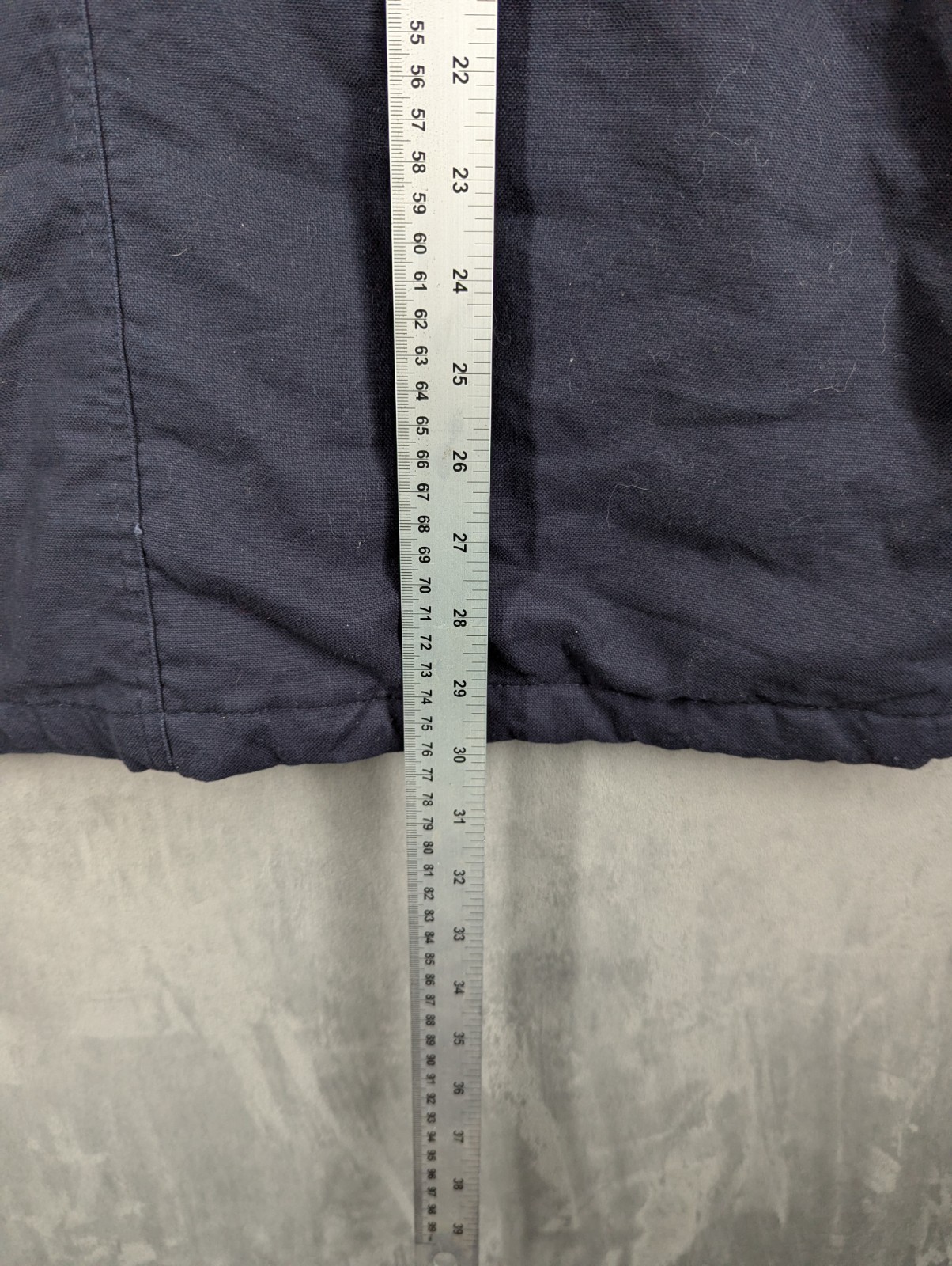 Wrangler Workwear Jacket Men's Size Medium Quilt lining Padded Hooded Dark Blue image 7