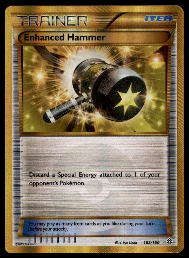 ENHANCED HAMMER 162/160 SECRET RARE PRIMAL CLASH POKEMON HOLO LP