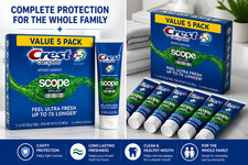 Crest Scope Toothpaste Outlast Ultra 6.3 oz Fresh Mint 2/5/10 Pack Long Last