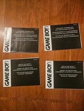 Nintendo Gameboy Consumer Information Precautions Booklet Lot of 4