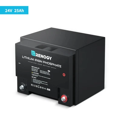 Renogy 24V 25Ah LiFePO4 Lithium Batterie Akku Solarbatterie Solaranlage SmartBMS