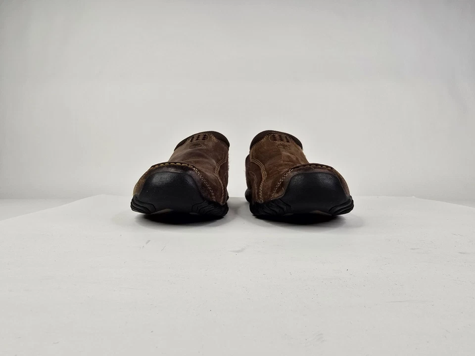 Timberland Zapatos Para Hombres 9 M Marrón Cuero Senderismo Sin Cordones Cómodos Mocasines 88066 Foto 3 de 4