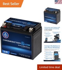 BS 12V 180 CCA AGM Battery   Bluetooth Enabled for ATV, Motorcycle, and Scooter