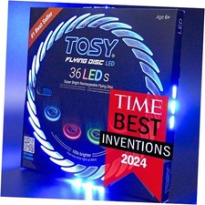 Flying Disc - 36 Mono-Color LEDs, Extremely Bright, Smart Modes, Camping