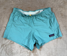 Patagonia Girls 4" Baggies Shorts Green STY67067 Size M10 STY67067