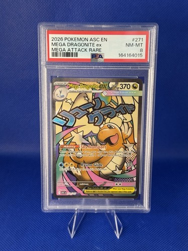 Mega Dragonite ex graded PSA 8 for sale on eBay