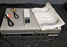 Magnavox MWR20V6 DVD Recorder VHS Player VCR 4 Head HI-FI Stereo Untested