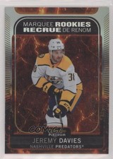 2021 O-Pee-Chee Platinum Marquee Rookies Hot Magma /499 Jeremy Davies #252 08a0