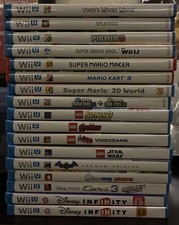 Wii U Games Lot - Most CIB - Includes Yoshi Woolly World, Mario Bros U & More!