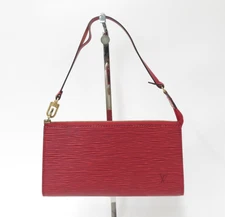 Authentic Louis Vuitton Epi Pochette Accessories Pouch Bag  F#47684