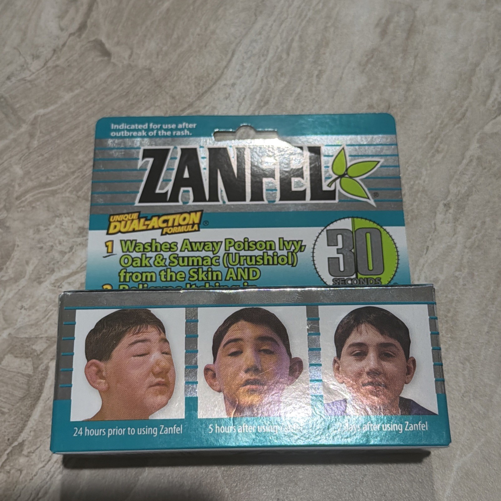 Zanfel Poison Ivy Oak Sumac Dual Action Itch Relief Wash 1oz - EXP 12/30