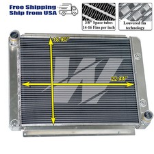 Cc6385 Aluminum Radiator For 63-64 Studebaker Avanti V8 4.75.0l65-85 Avanti Ii Cc6385 Aluminum Radiator For 63-64 Studebaker Avanti V8 4.75.0l65-85 Avanti Ii
