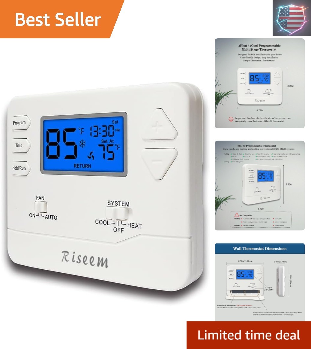 For Home, 5-1-1 Day Programmable,multi-stage,2 Heat/2...
