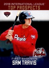 2018 International League Top Prospects Choice #29 Sam Travis Chicago Illinois