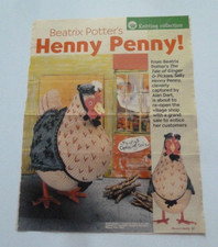 ALAN DART TOY KNITTING PATTERN - BEATRIX POTTERS HENNY PENNY