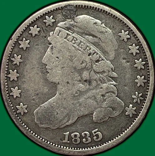 1835-P Capped Bust Dime — photo from the most recent tracked eBay sale