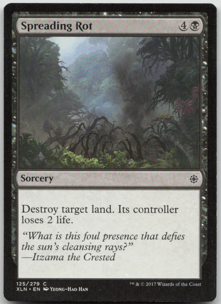 Spreading Rot #125 Common Ixalan Magic: The Gathering Warped